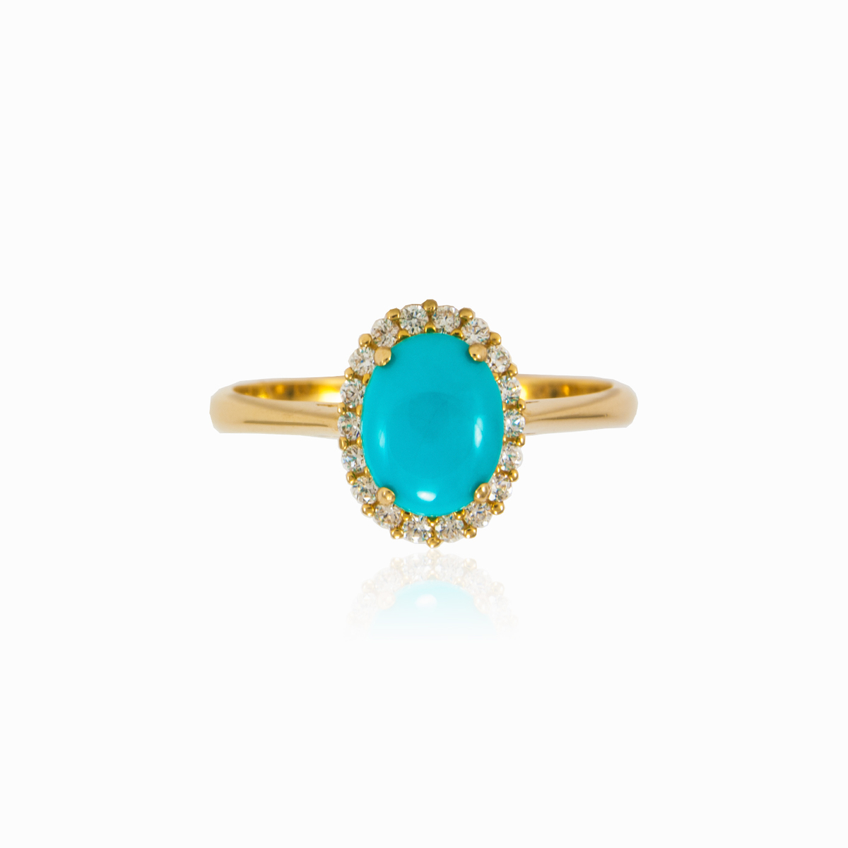 nillo halo de turquesa mujer Anillos Royal N.1
