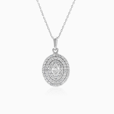 Oval crystal pendant woman Pendants Royal